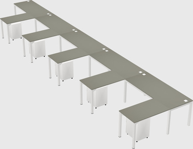 L-shaped desk