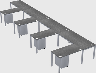 L-shaped desk