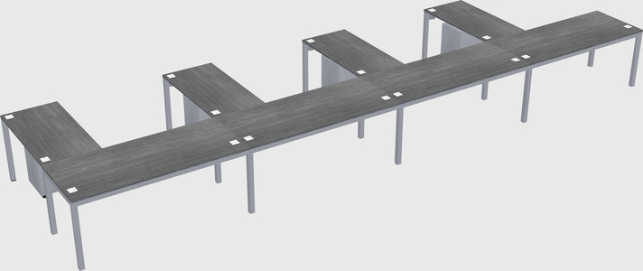 L-shaped desk