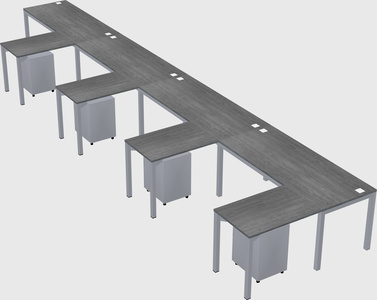 L-shaped desk