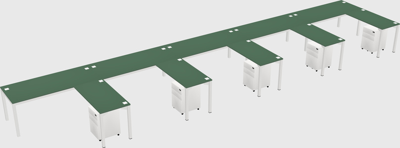 L-shaped desk