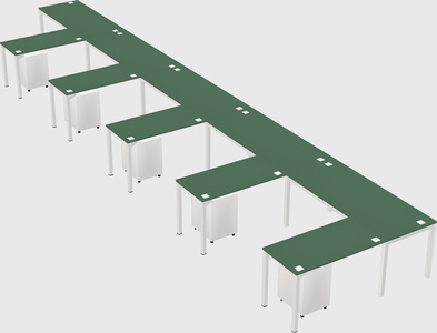 L-shaped desk