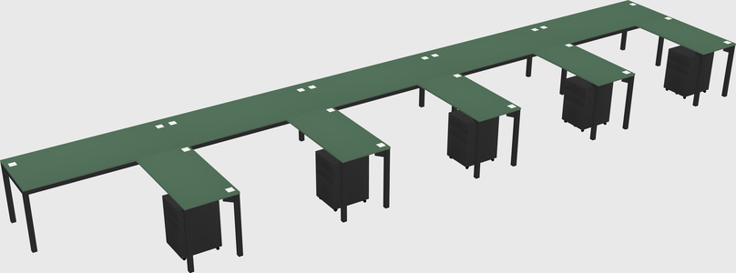 L-shaped desk