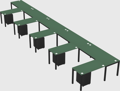 L-shaped desk