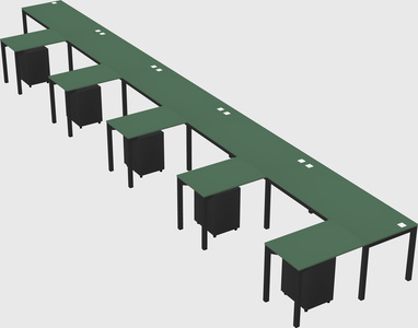 L-shaped desk