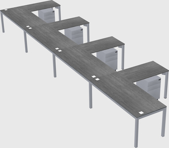 L-shaped desk