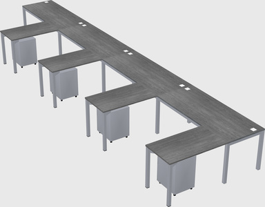 L-shaped desk