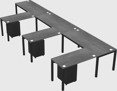 L-shaped desk