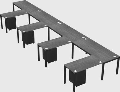 L-shaped desk