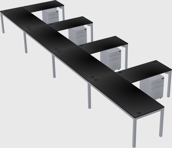 L-shaped desk