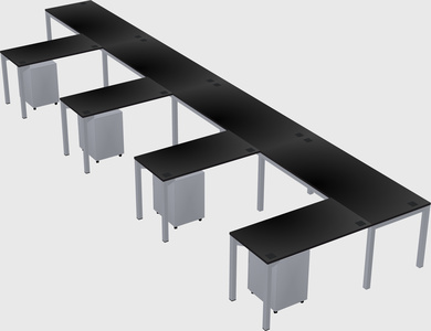 L-shaped desk