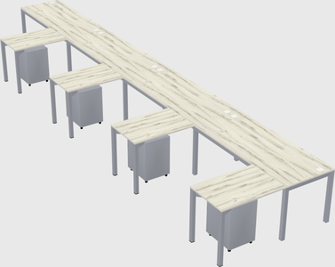 L-shaped desk