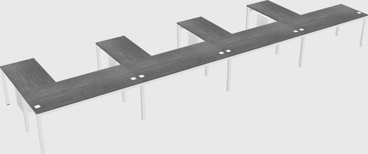 L-shaped desk
