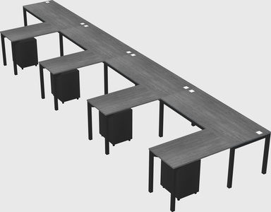 L-shaped desk