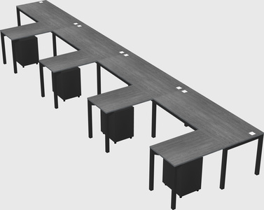L-shaped desk