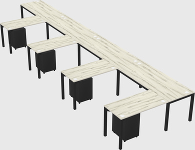 L-shaped desk
