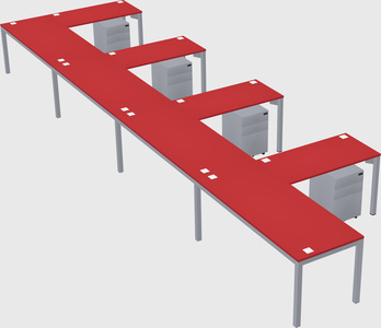 L-shaped desk