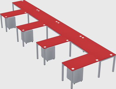 L-shaped desk