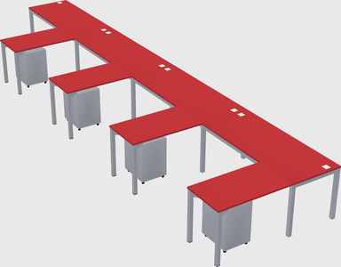 L-shaped desk
