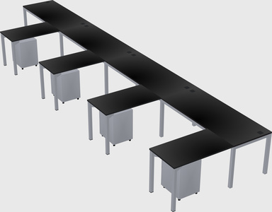 L-shaped desk