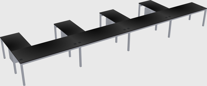 L-shaped desk