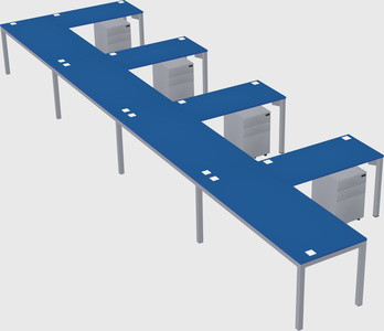 L-shaped desk