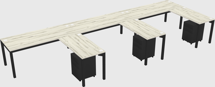L-shaped desk