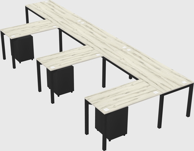 L-shaped desk
