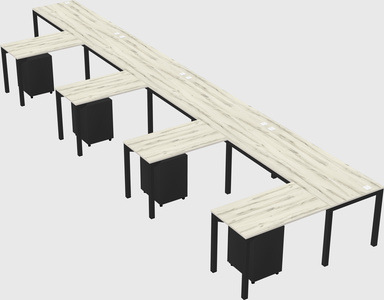 L-shaped desk