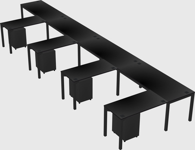 L-shaped desk