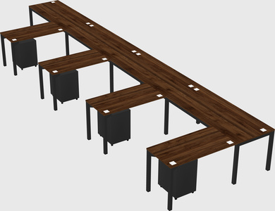 L-shaped desk