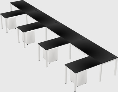 L-shaped desk
