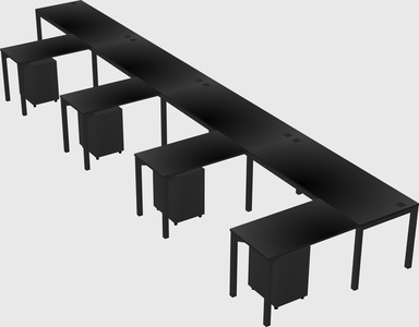 L-shaped desk