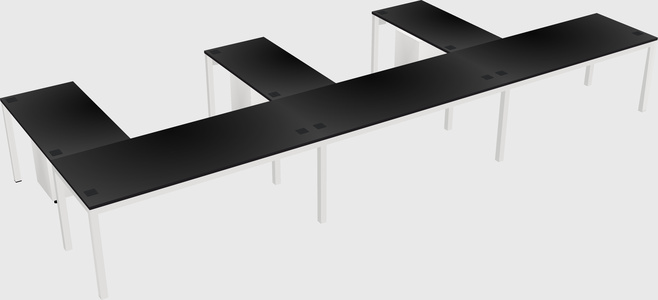 L-shaped desk