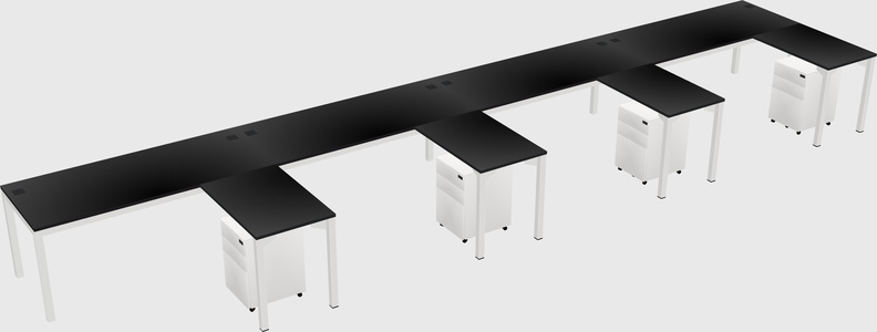 L-shaped desk
