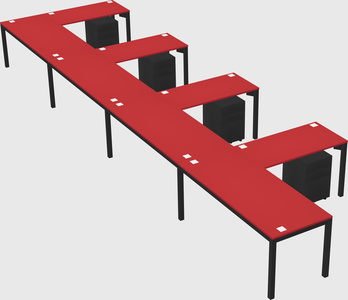 L-shaped desk