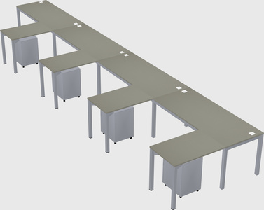 L-shaped desk