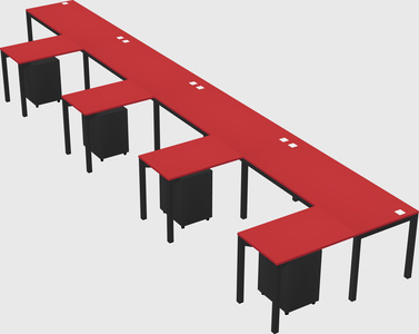 L-shaped desk