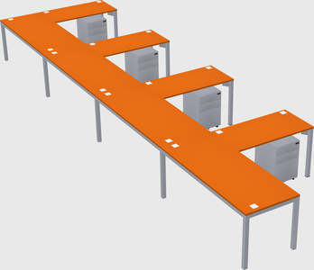 L-shaped desk