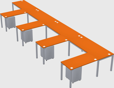 L-shaped desk