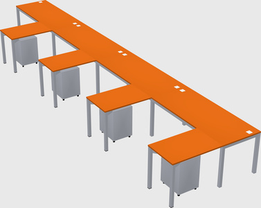L-shaped desk