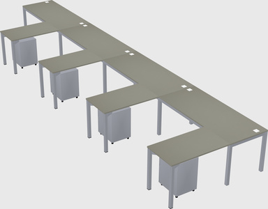 L-shaped desk