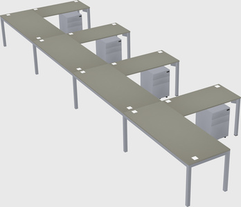 L-shaped desk