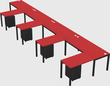 L-shaped desk