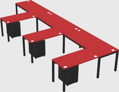 L-shaped desk