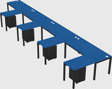 L-shaped desk