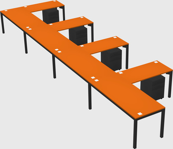 L-shaped desk