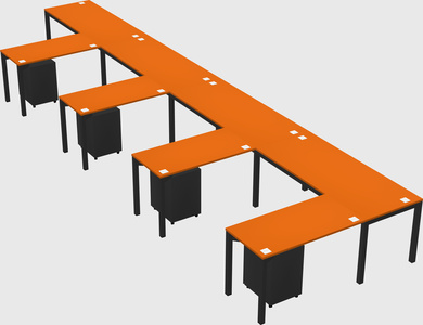 L-shaped desk