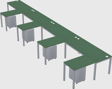 L-shaped desk