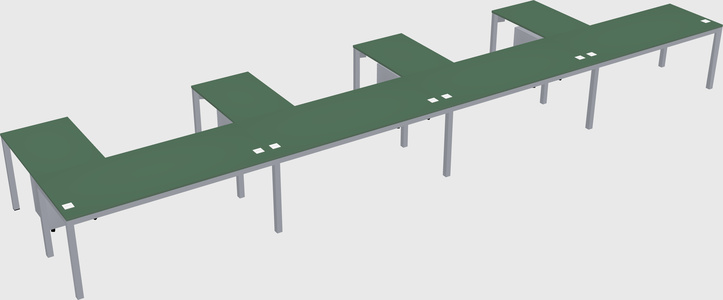 L-shaped desk